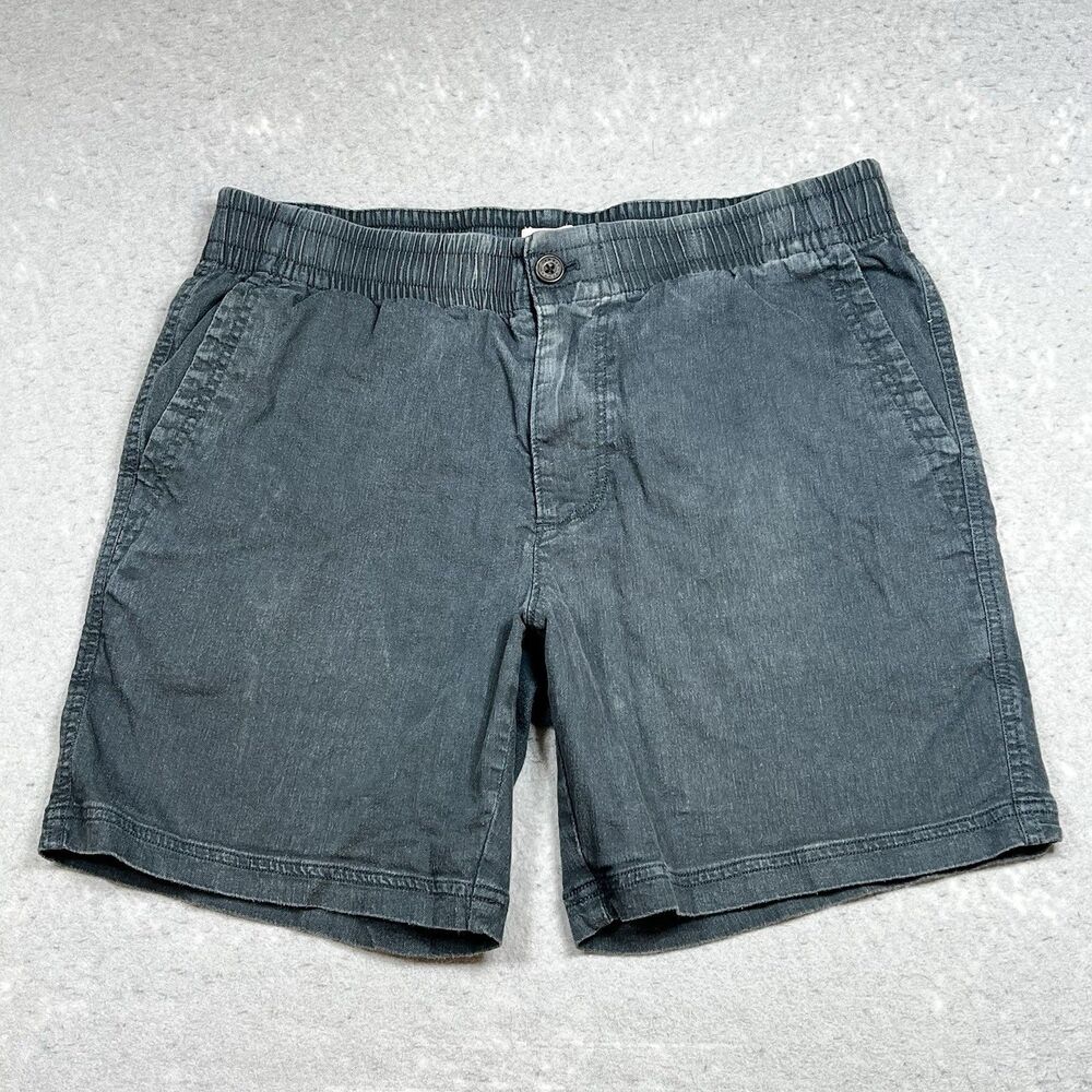 Upwest Shorts Mens Size Medium Green Drawstring Pockets Cotton Blend
